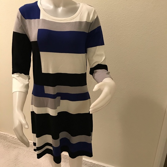 multi color sweater dress